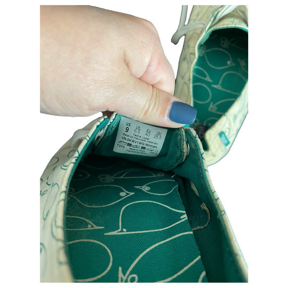 Vans Cream with birds and snails size 9 - Picture 6 of 6